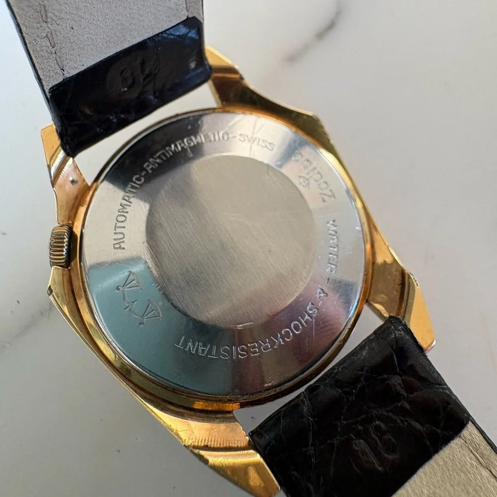 Zodiac Olympos 703-918 Vintage 70s Mystery Dial 17 Jewels Swiss Automatic Watch